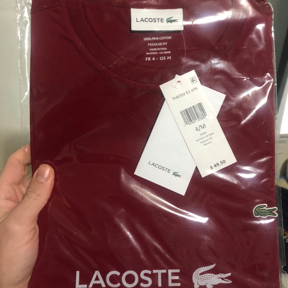 Lacoste Shirt Medium Mens
